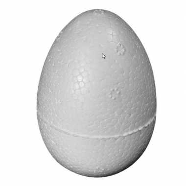 10x stuks piepschuim vormen eieren van 6 cm
