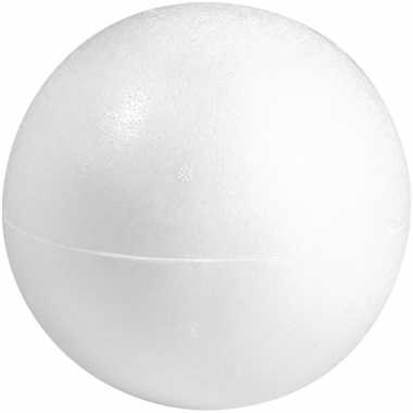 Hobby/diy holle piepschuim bal/bol 50 cm halve schalen