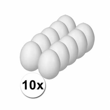 Paaseieren van piepschuim 12 cm 10x