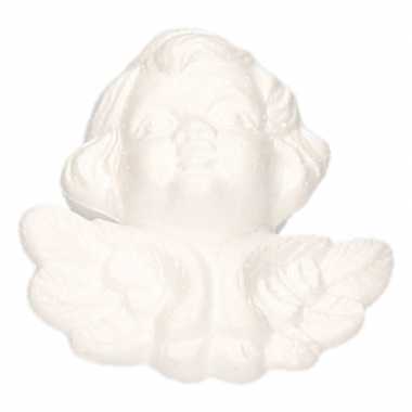 Piepschuim engel hoofd 12 cm
