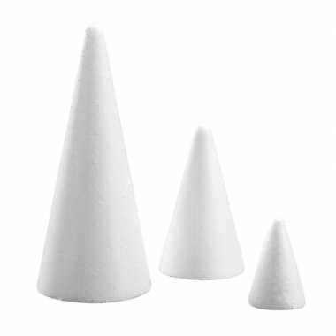Piepschuimen kegeltje 6.5 cm