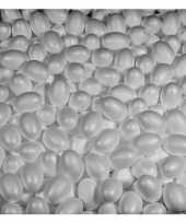 100x stuks piepschuim eieren hobby knutsel materiaal 4 5 cm