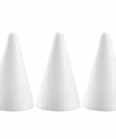 3x hobby diy piepschuim kegel vormen 12 cm