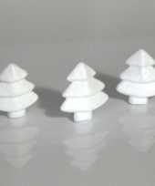 50x hobby diy piepschuim kerstbomen 6 cm