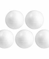 5x hobby diy holle piepschuim bal bol 20 cm halve schalen