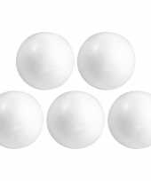 5x hobby diy piepschuim bal bol 6 cm