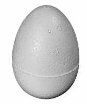 80x stuks piepschuim vormen eieren van 6 cm