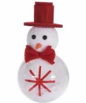 Kerstversiering boomversiering hanger kerstbal sneeuwpop 12 cm